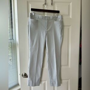 Banana Republic Light Gray Classy Striped Trousers Size 10